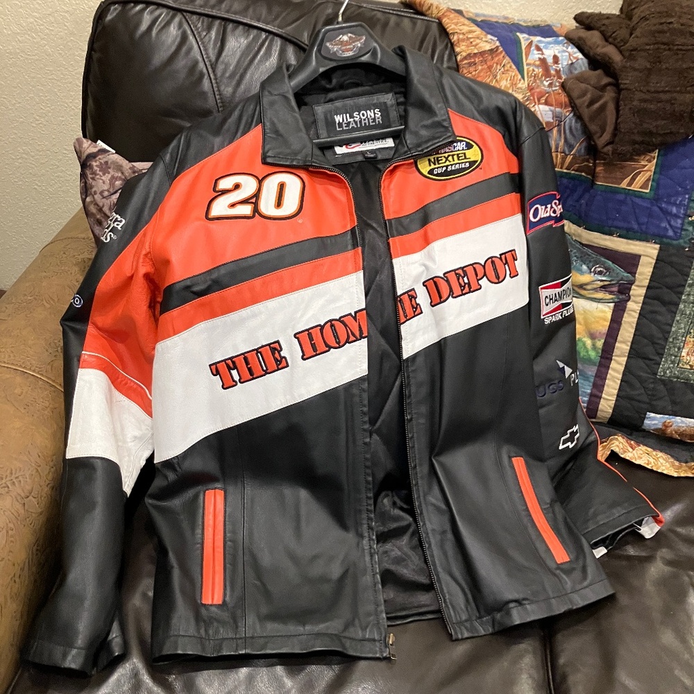 Wilsons leather, Chase Authentic, Leather Tony Stewart jacket.